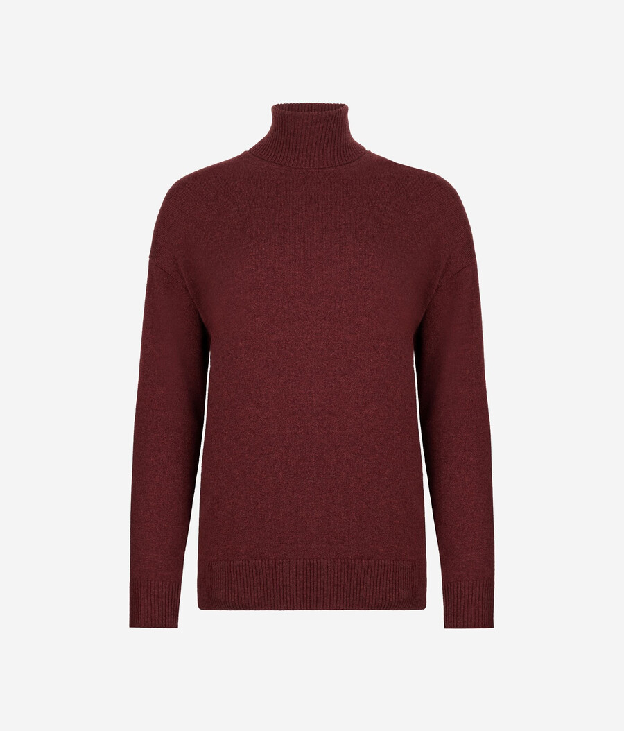 dolcevita in cashmere ultra morbido con spacchi