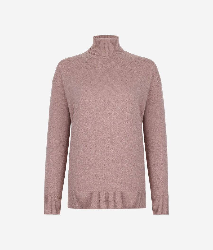 dolcevita in cashmere ultra morbido con spacchi