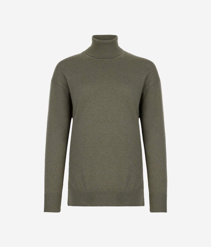 dolcevita in cashmere ultra morbido con spacchi