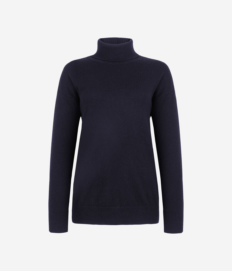 dolcevita in cashmere ultra morbido con spacchi