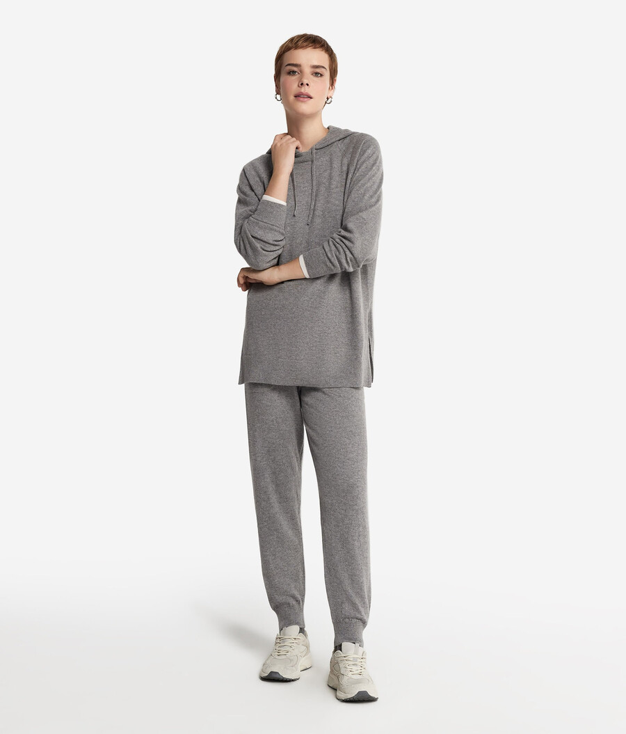 felpa con cappuccio in cashmere ultra morbido