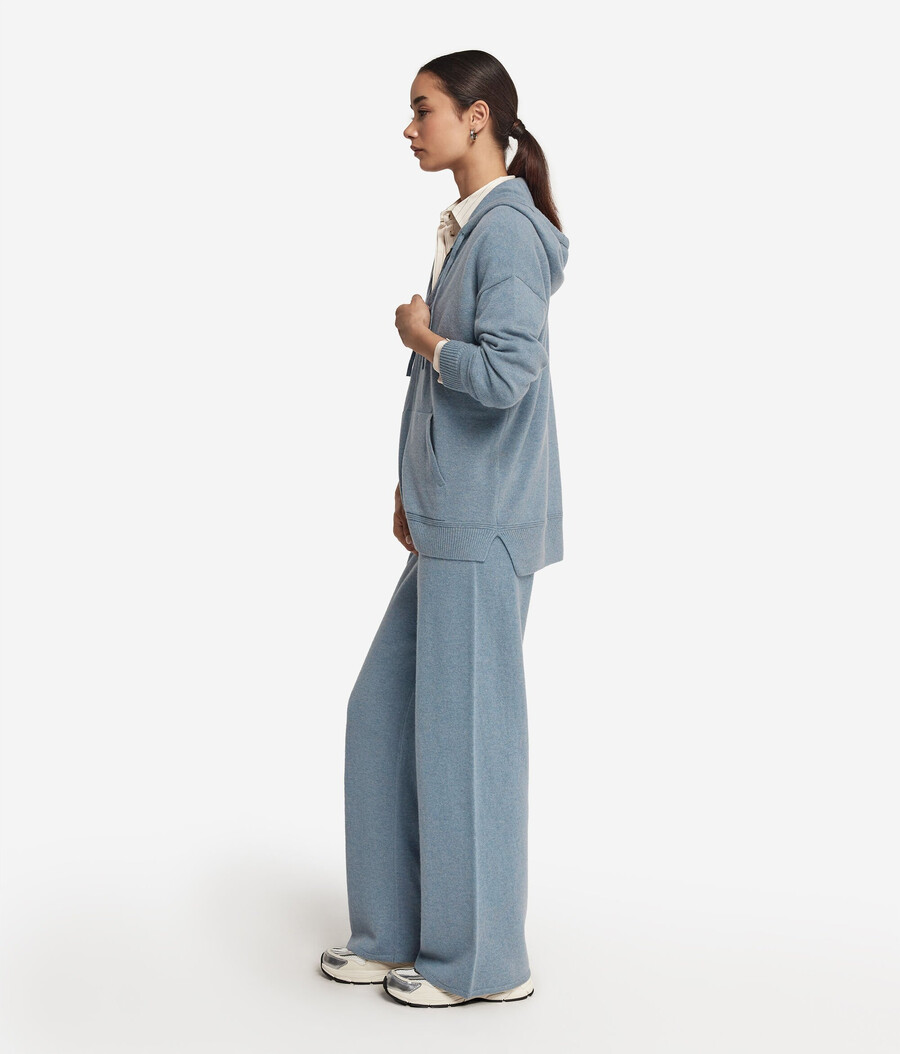 felpa con cappuccio in cashmere ultra morbido
