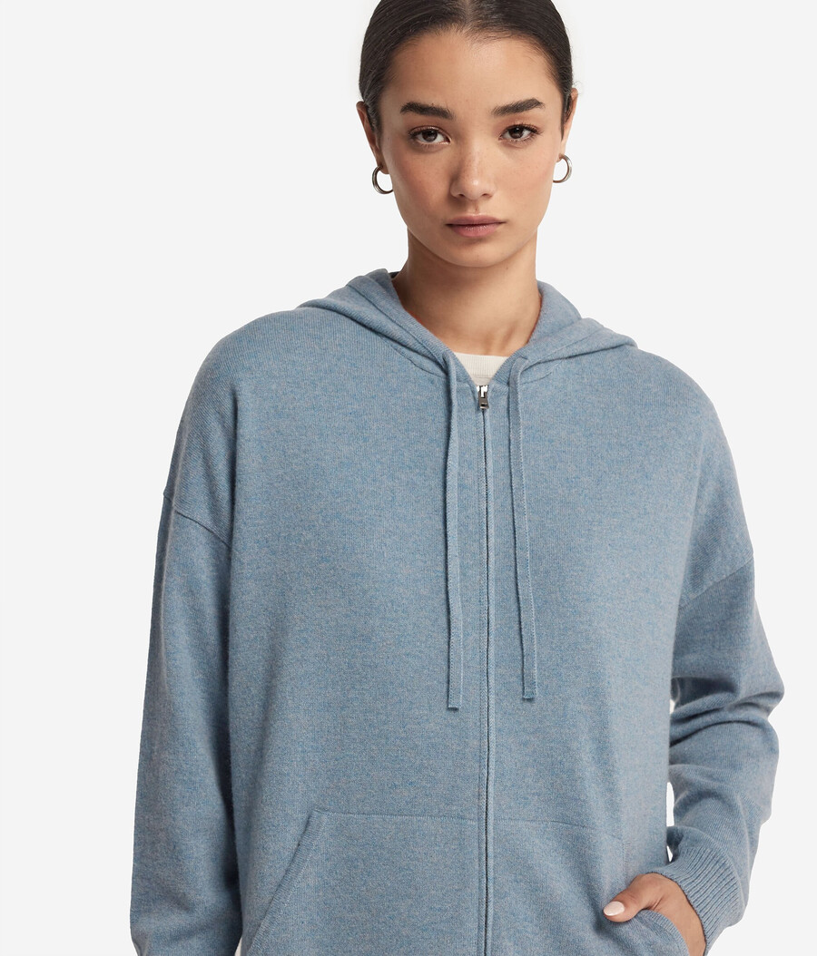 felpa con cappuccio in cashmere ultra morbido