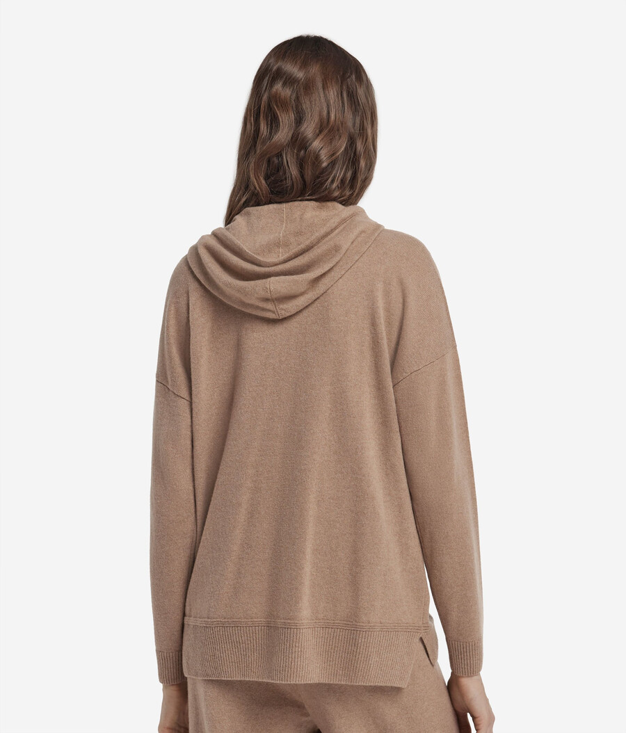felpa con cappuccio in cashmere ultra morbido