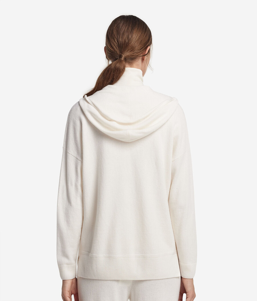 felpa con cappuccio in cashmere ultra morbido