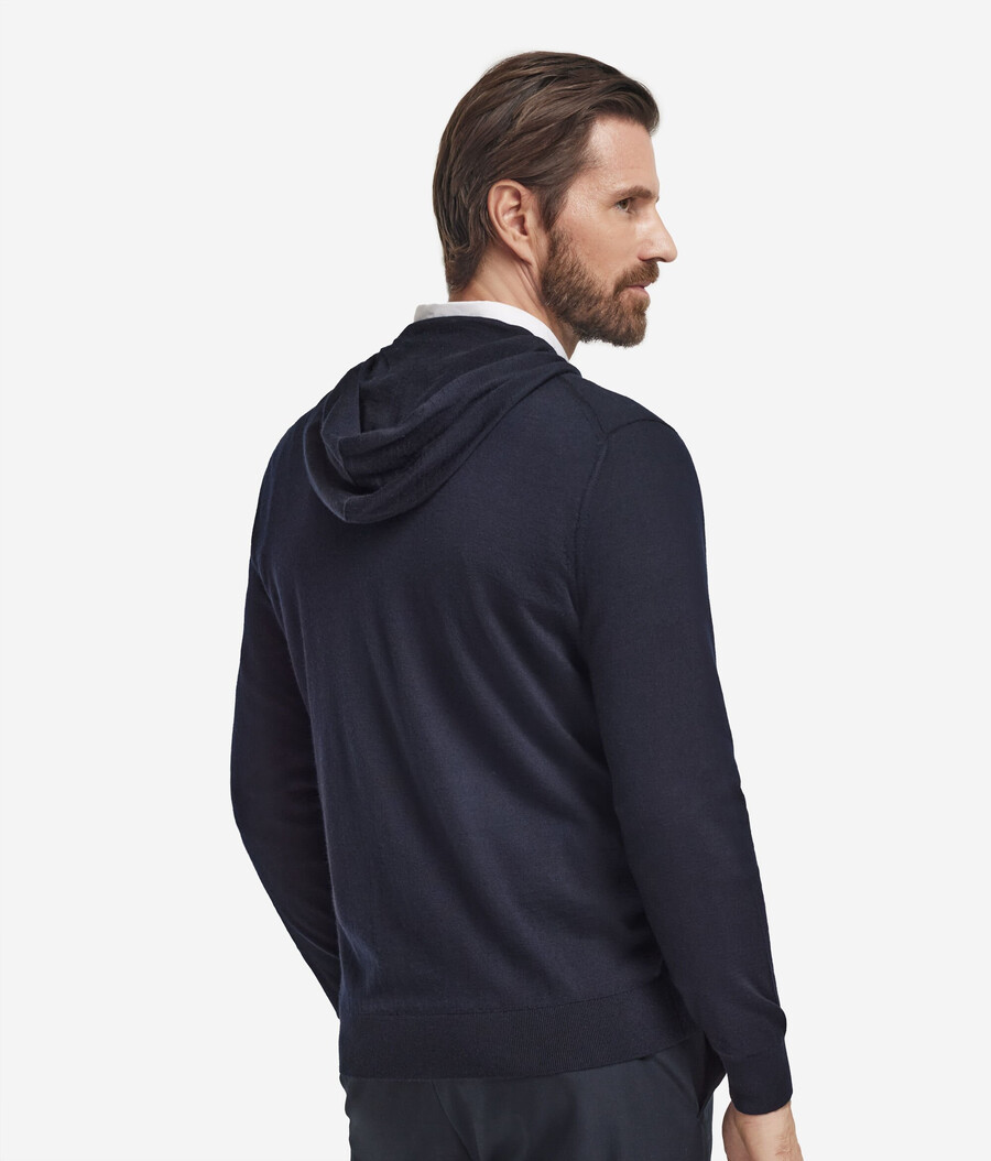 felpa con cappuccio in cashmere ultrafine