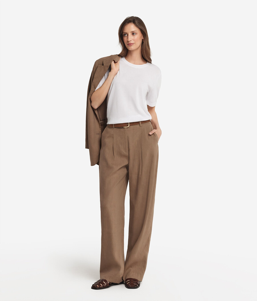 maglietta girocollo in cotone fresh