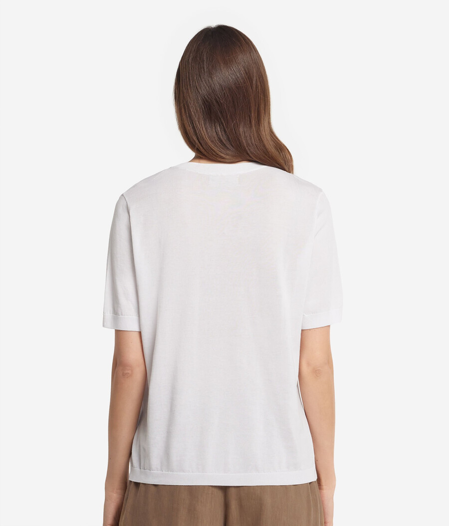 maglietta girocollo in cotone fresh