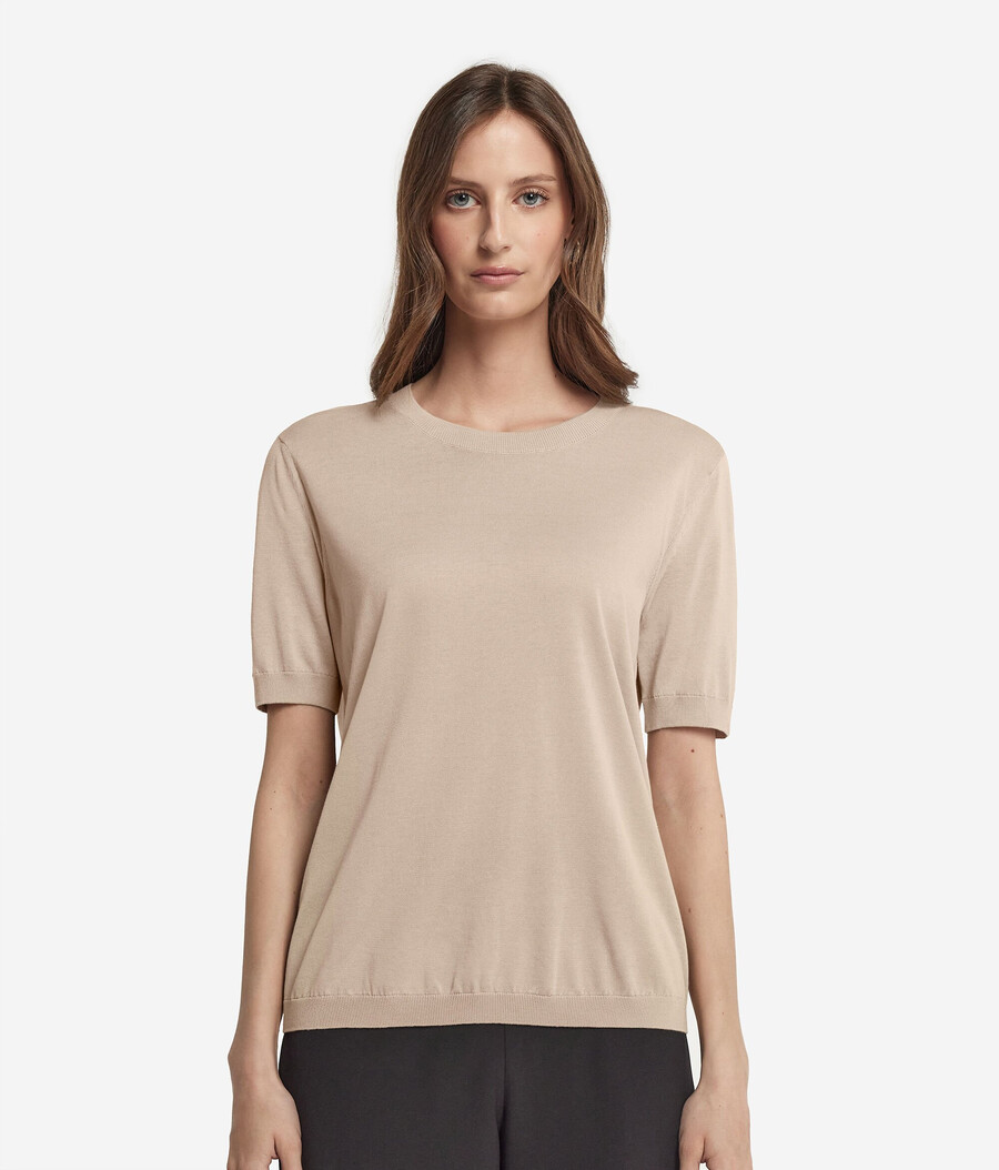maglietta girocollo in cotone fresh