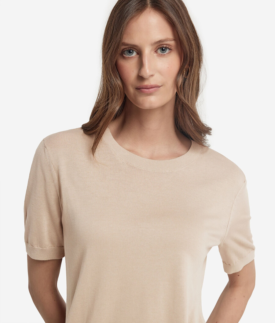 maglietta girocollo in cotone fresh