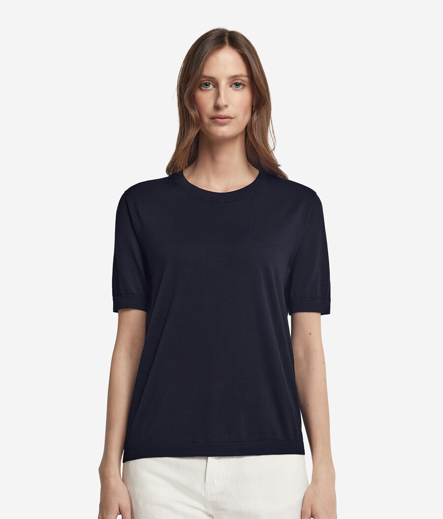 maglietta girocollo in cotone fresh