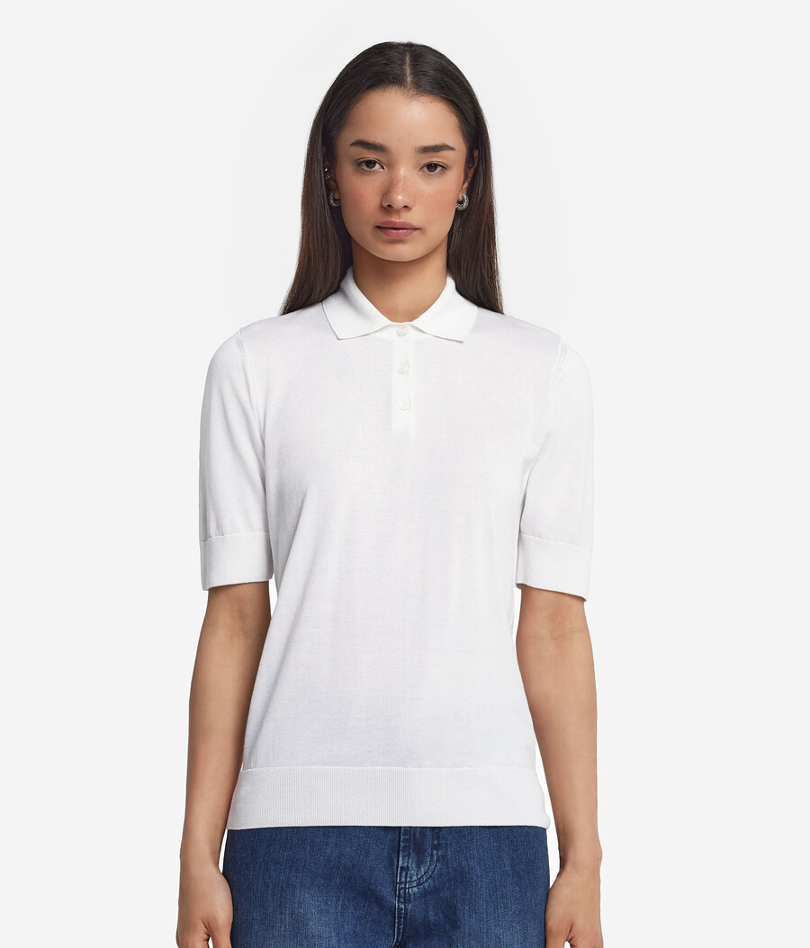 polo in seta e cotone