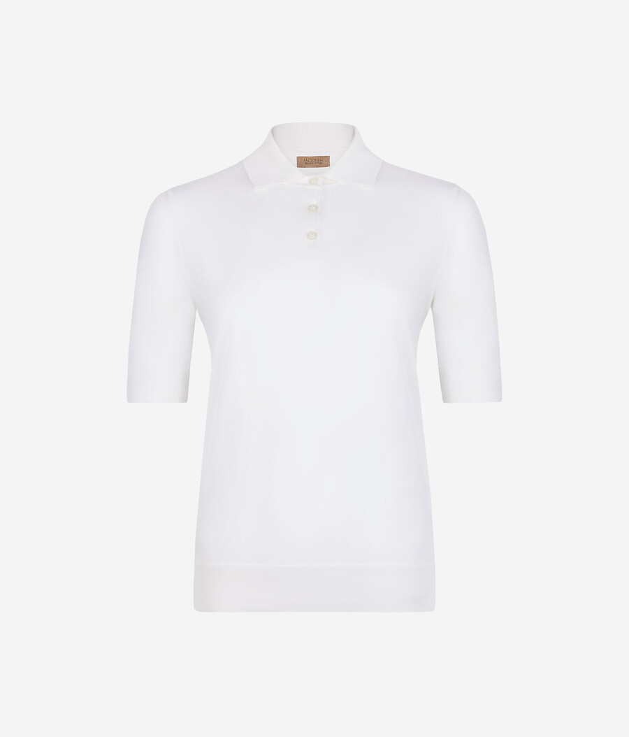 polo in seta e cotone