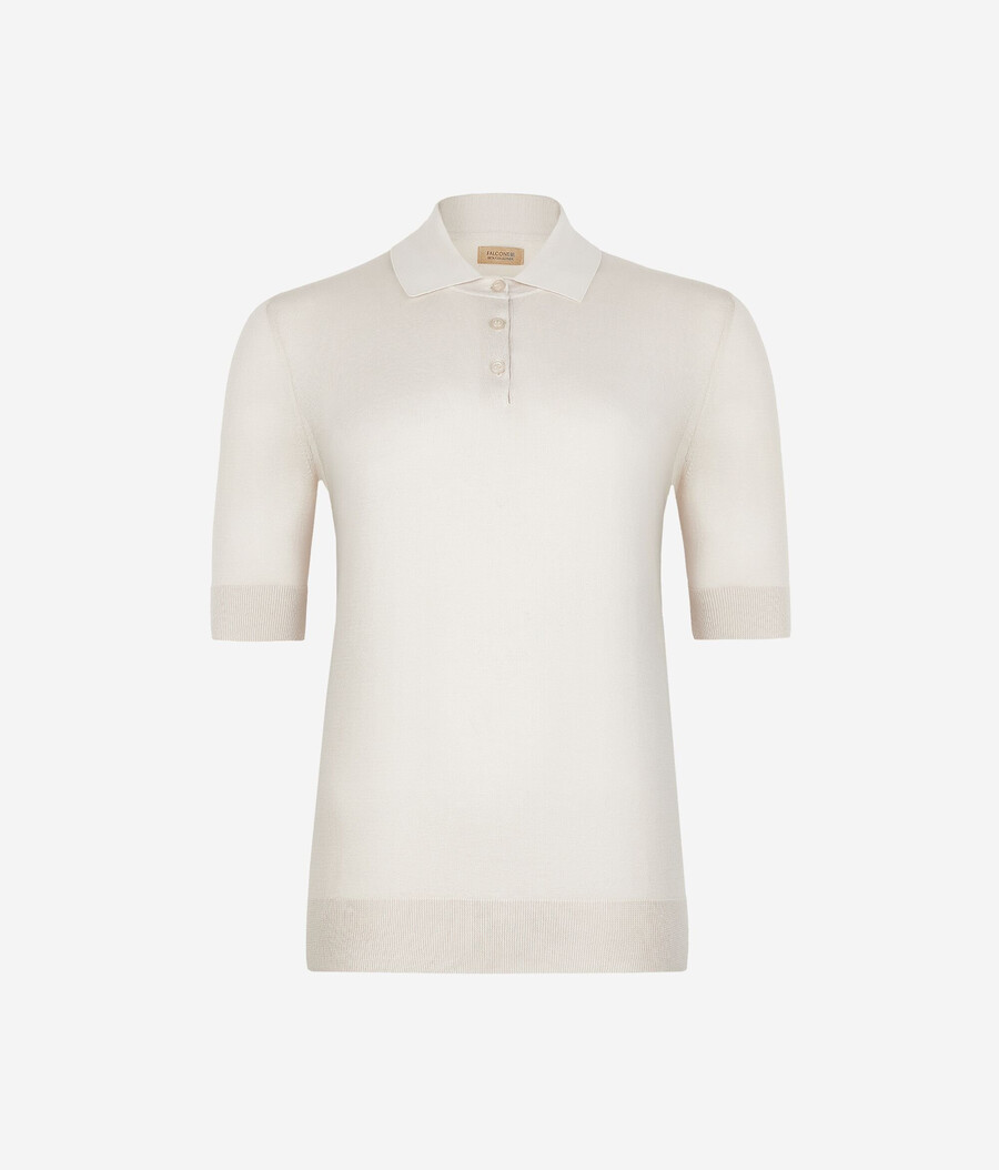 polo in seta e cotone