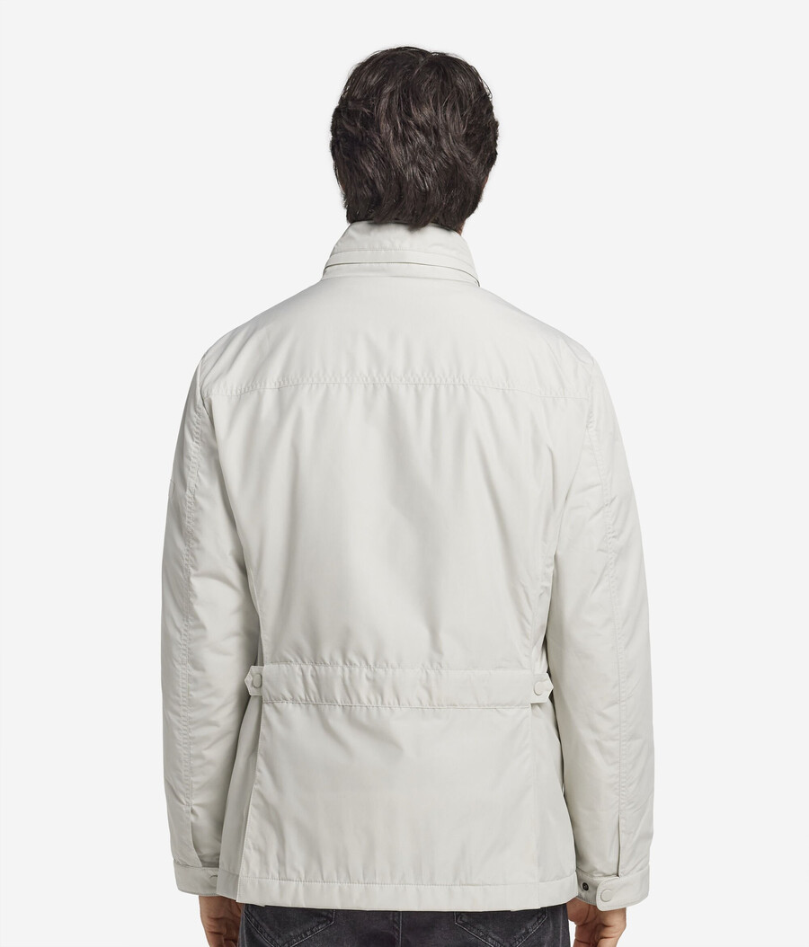 giacca safari in tessuto tecnico cashmere