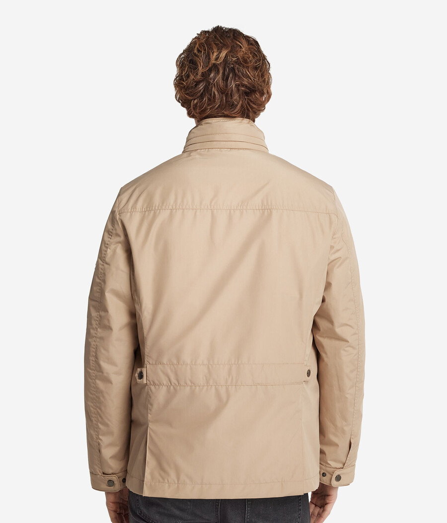 giacca safari in tessuto tecnico cashmere