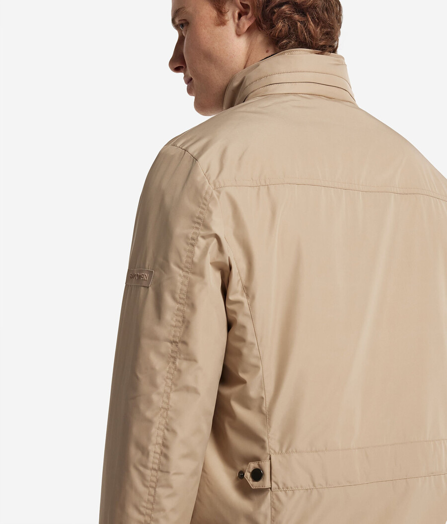 giacca safari in tessuto tecnico cashmere