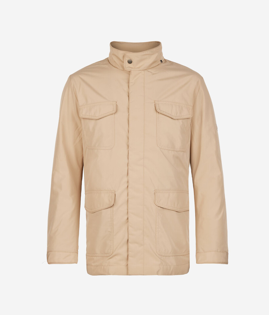 giacca safari in tessuto tecnico cashmere