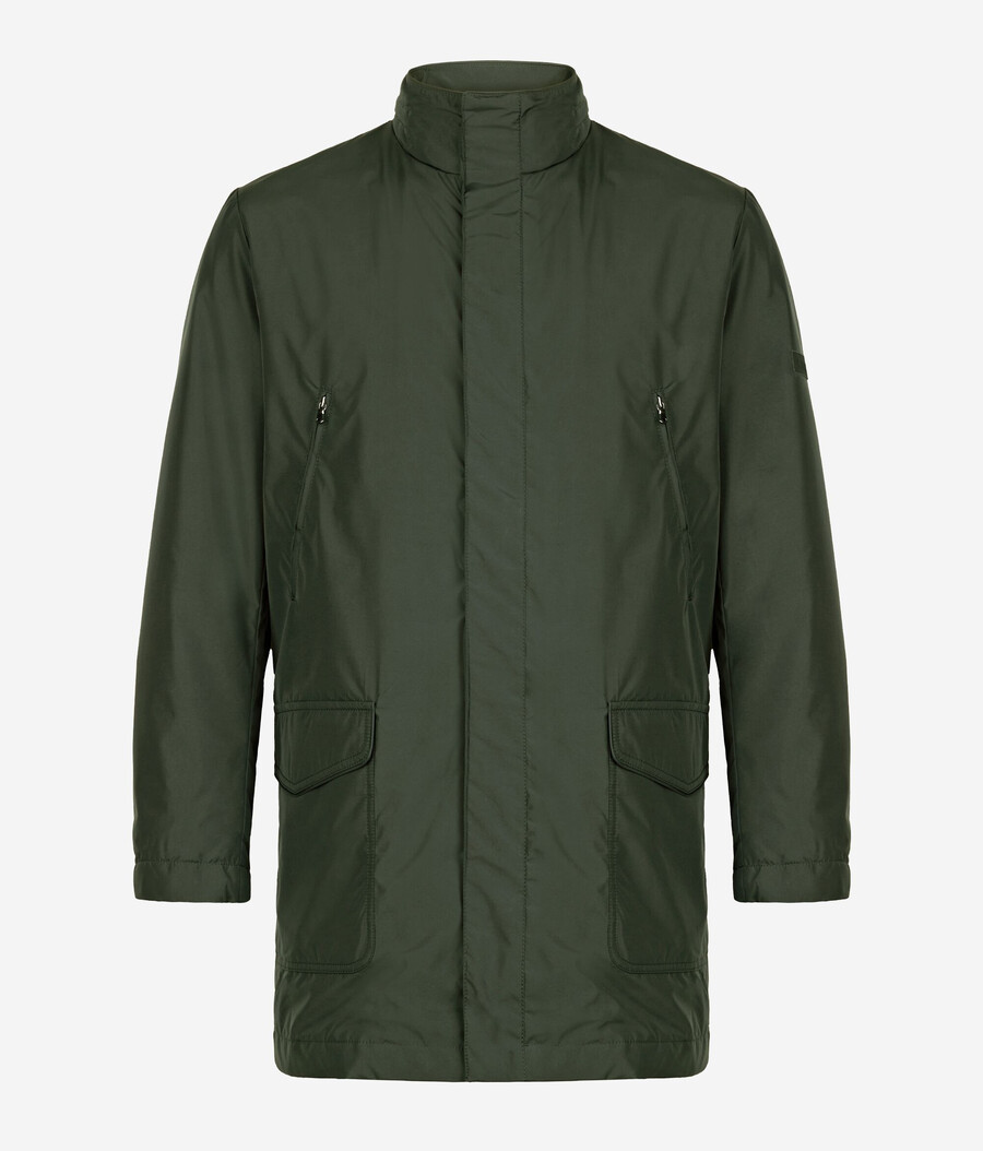parka in tessuto tecnico cashmere