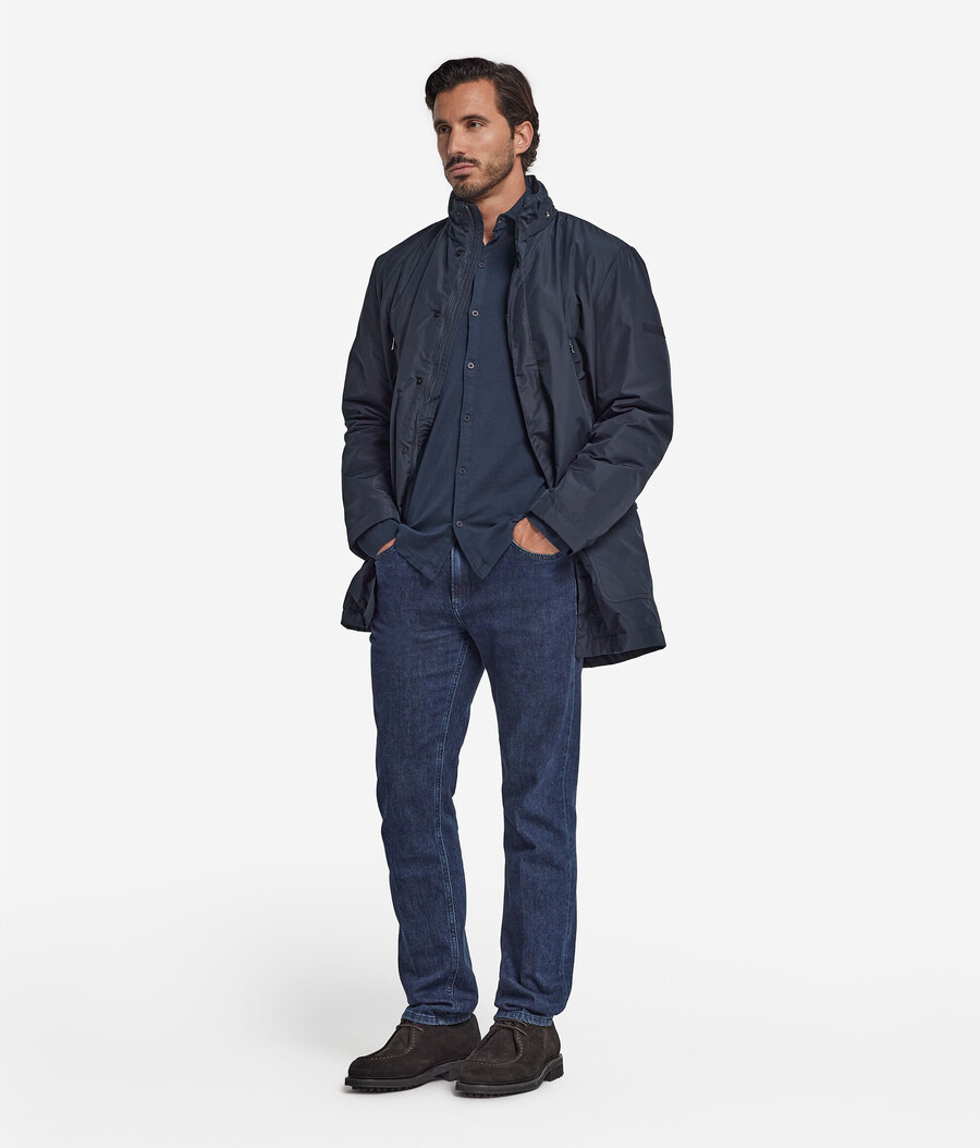 parka in tessuto tecnico cashmere