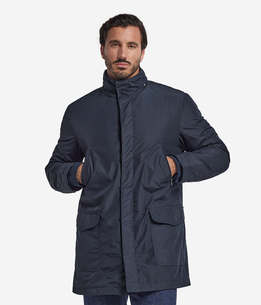 parka in tessuto tecnico cashmere
