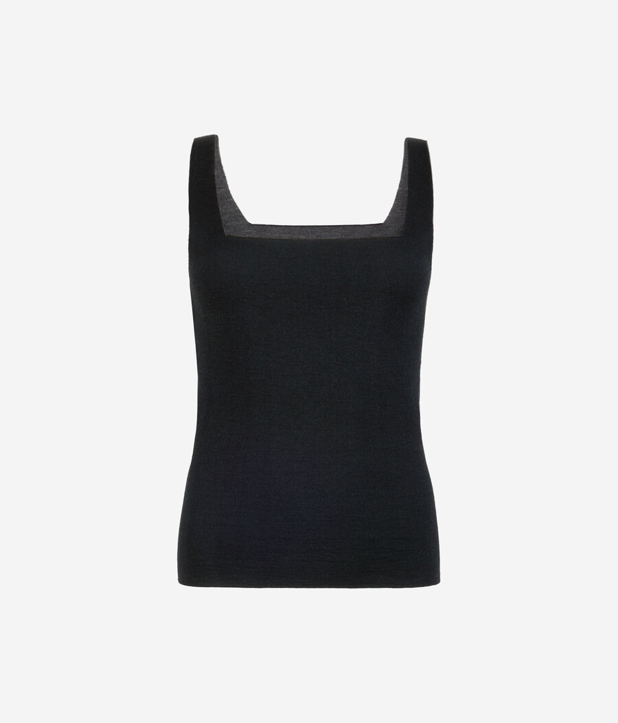 canotta reversibile in cashmere ultrafine
