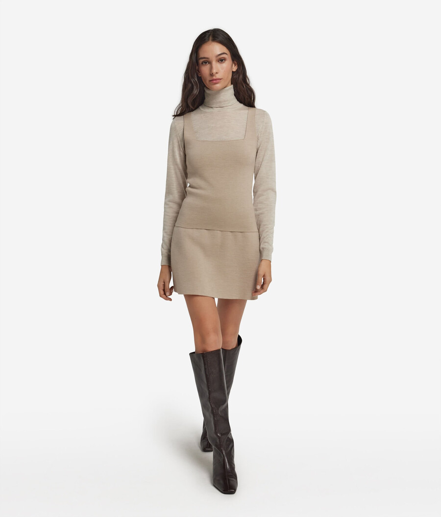 canotta reversibile in cashmere ultrafine