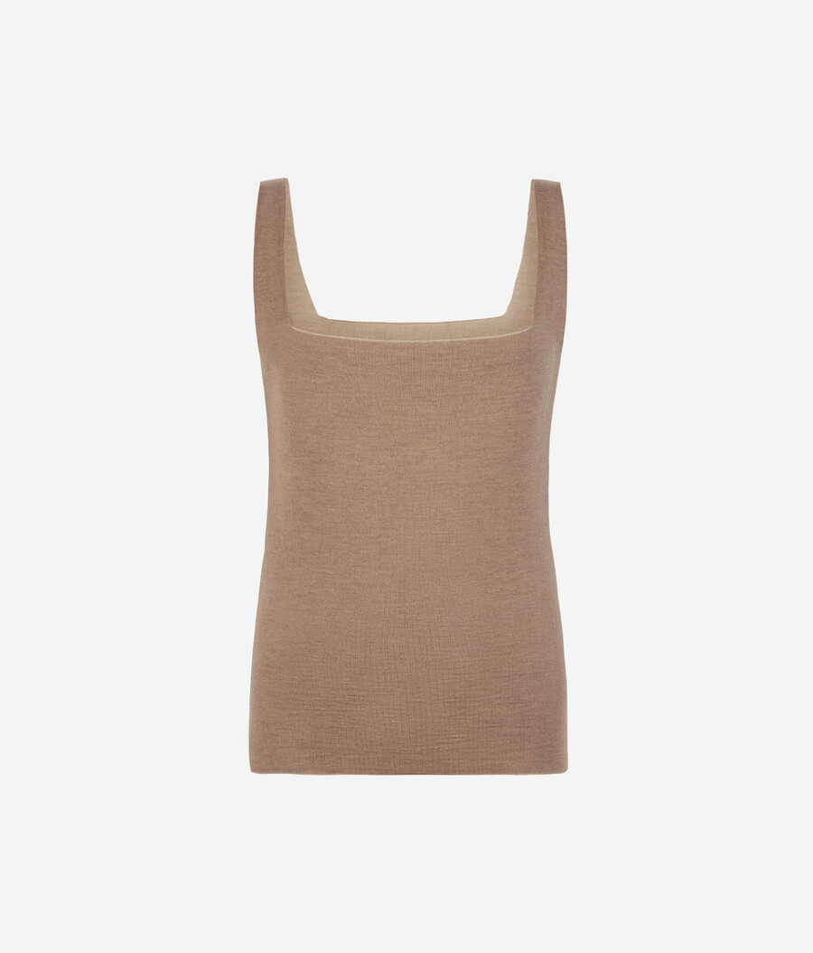 canotta reversibile in cashmere ultrafine