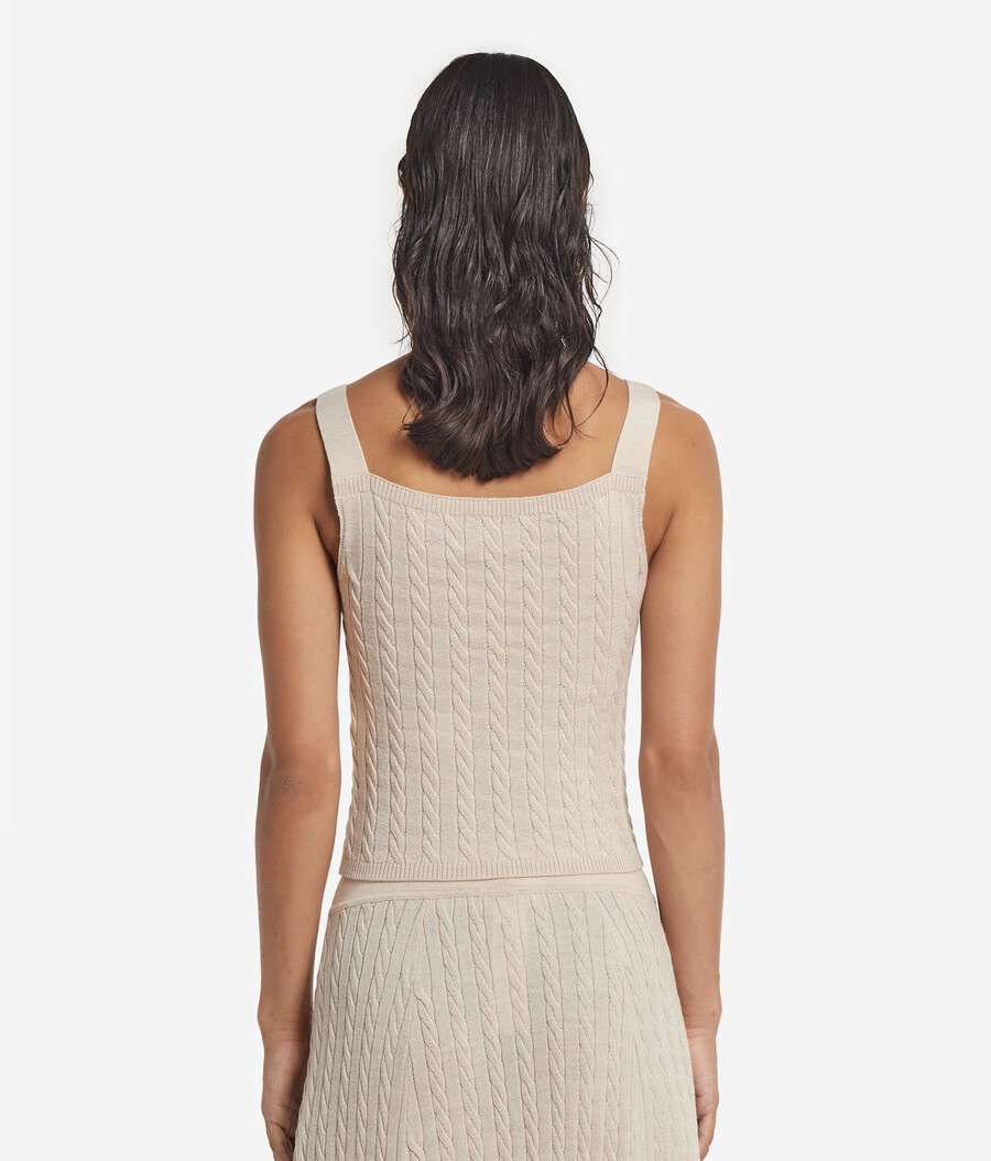 maglia in lana a trecce