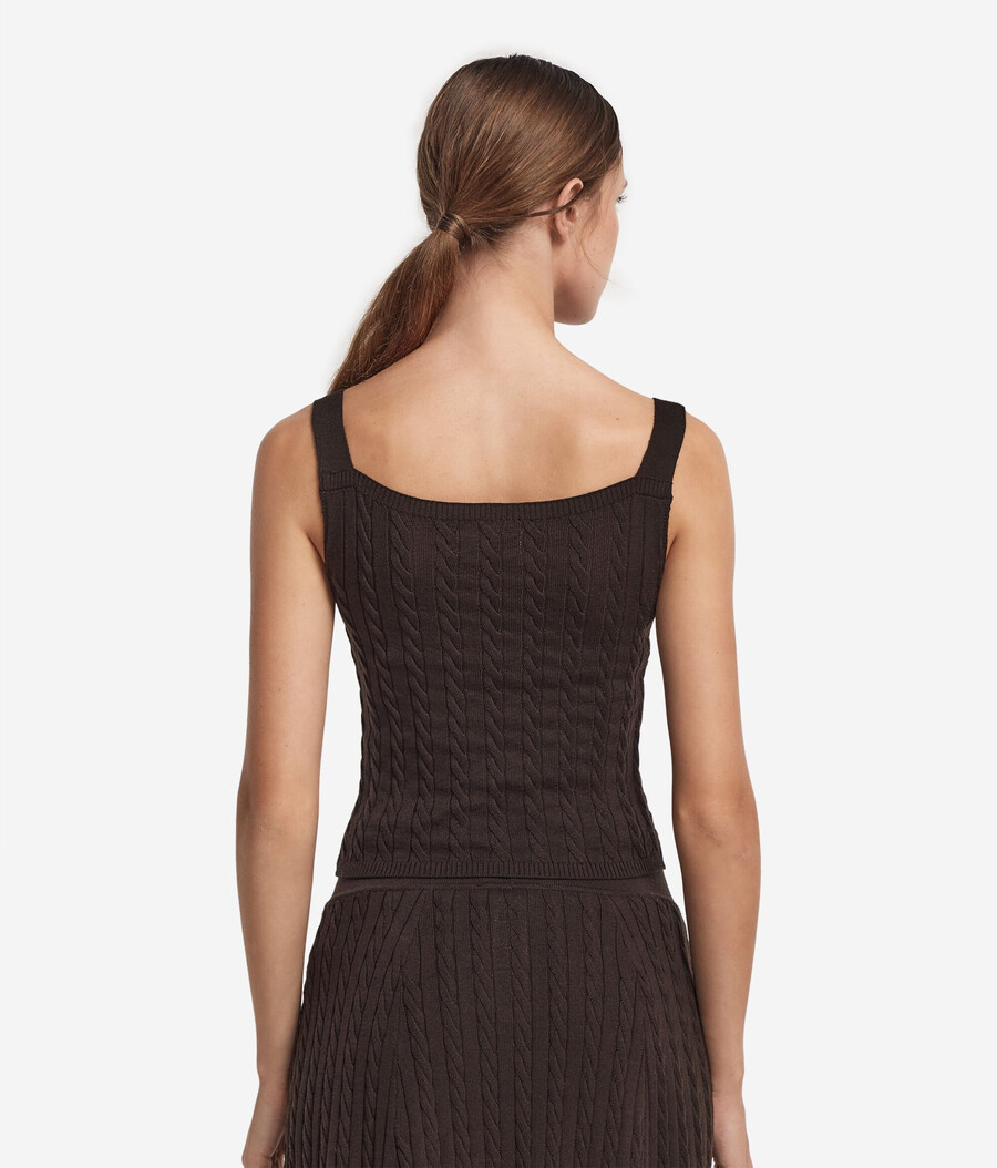 maglia in lana a trecce