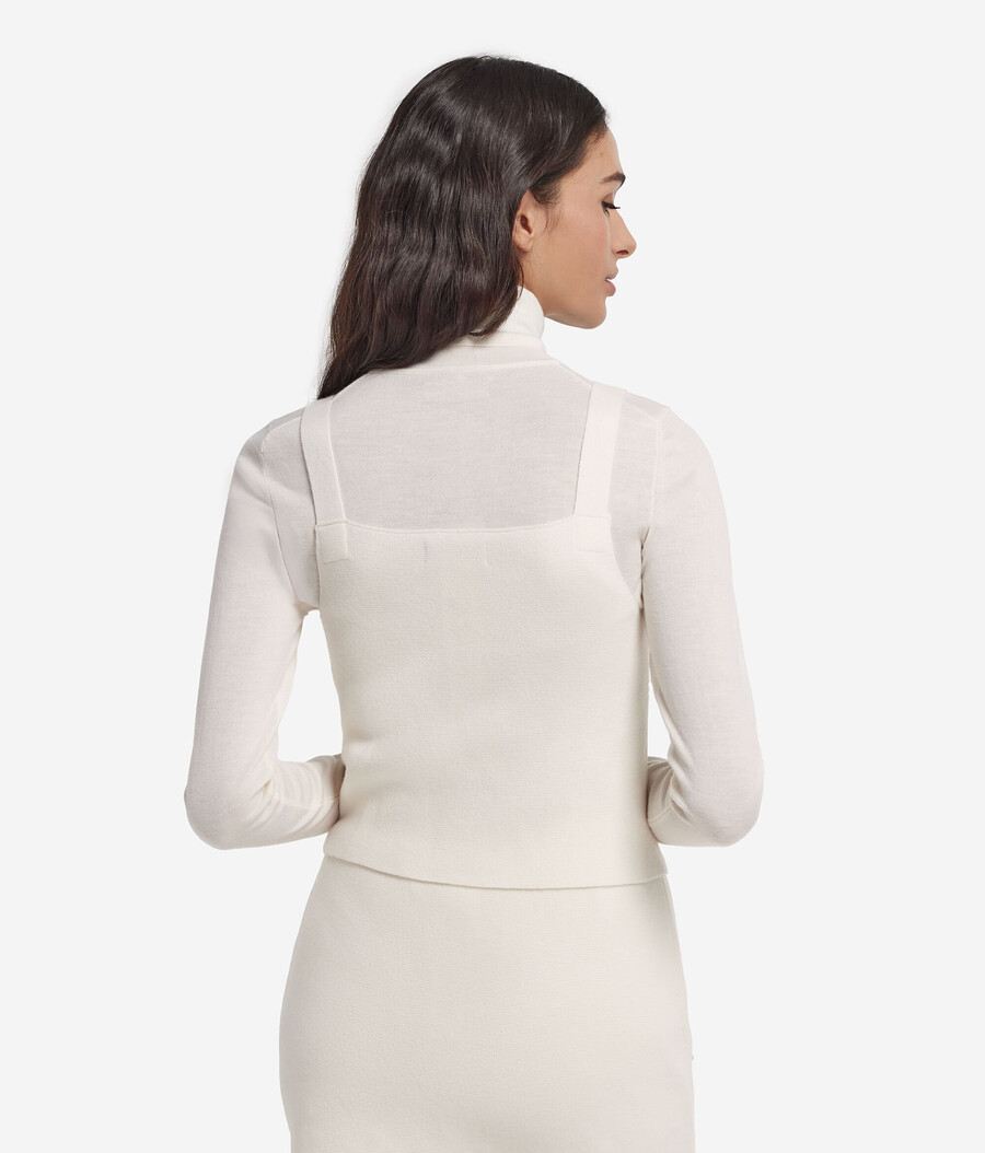 top in cashmere ultra morbido con perline