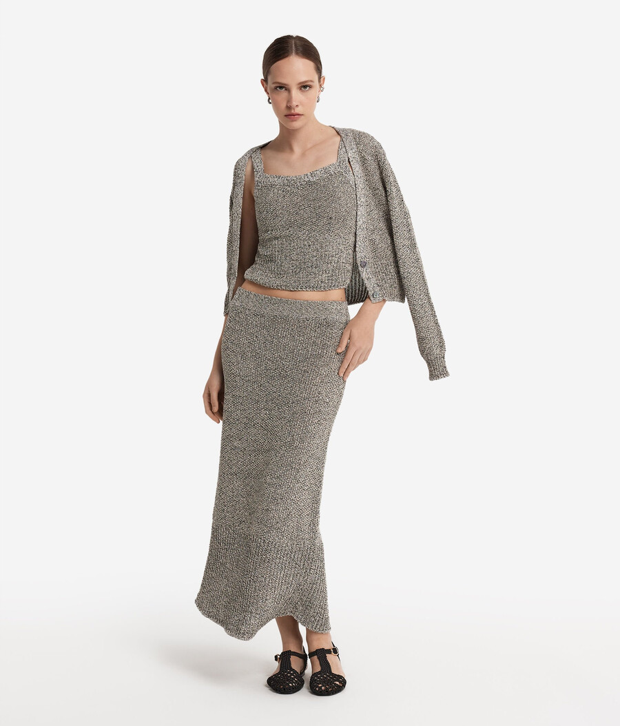 top con paillettes