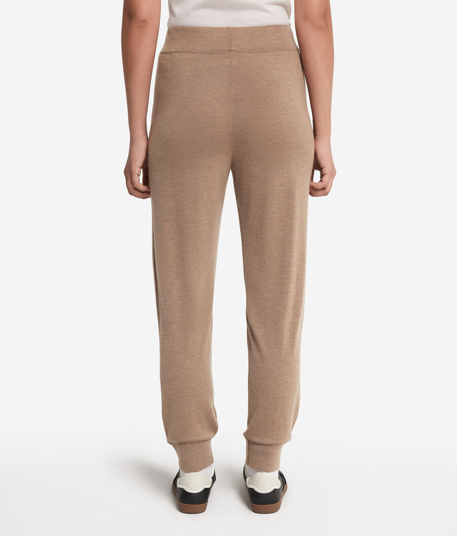 pantaloni in cashmere ultrafine con risvolti alle caviglie
