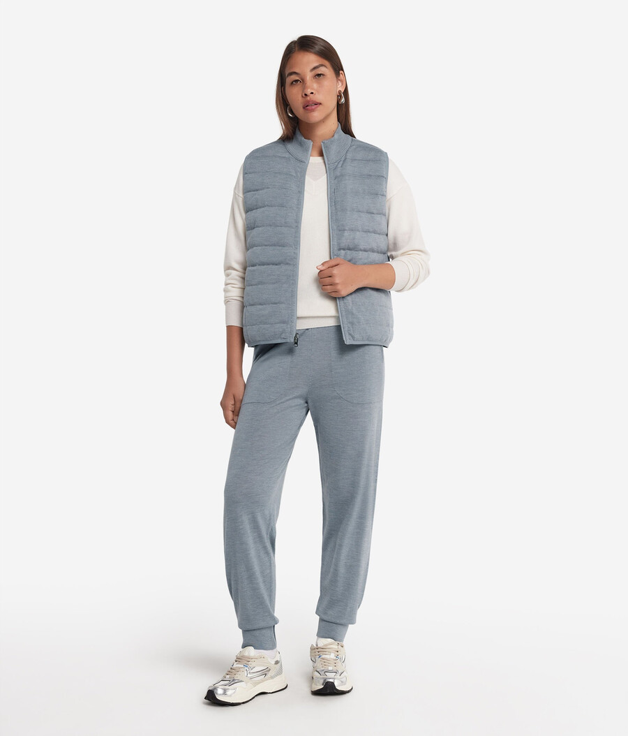pantaloni in cashmere ultrafine con risvolti alle caviglie