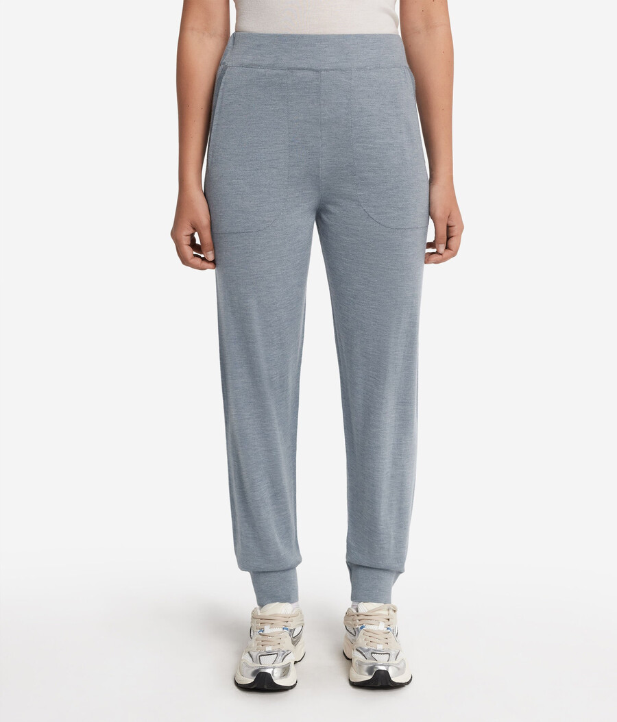 pantaloni in cashmere ultrafine con risvolti alle caviglie