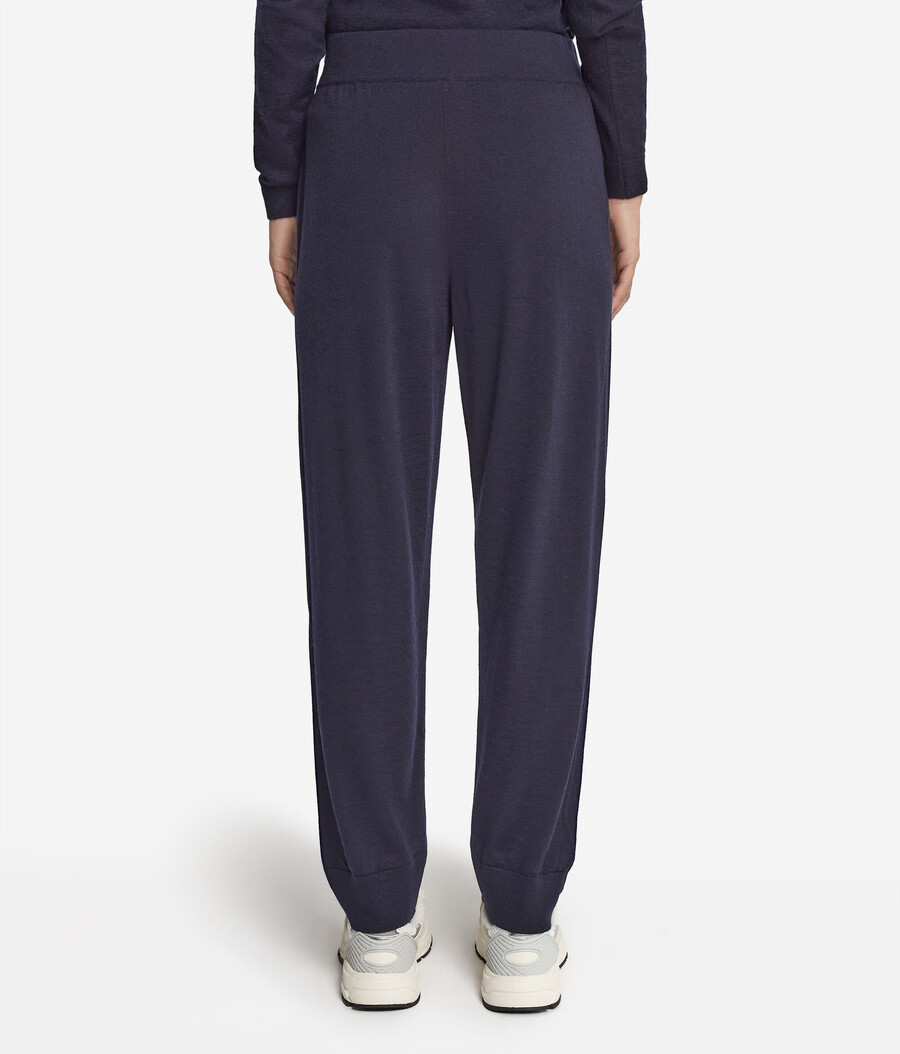 pantaloni in cashmere ultrafine con risvolti alle caviglie