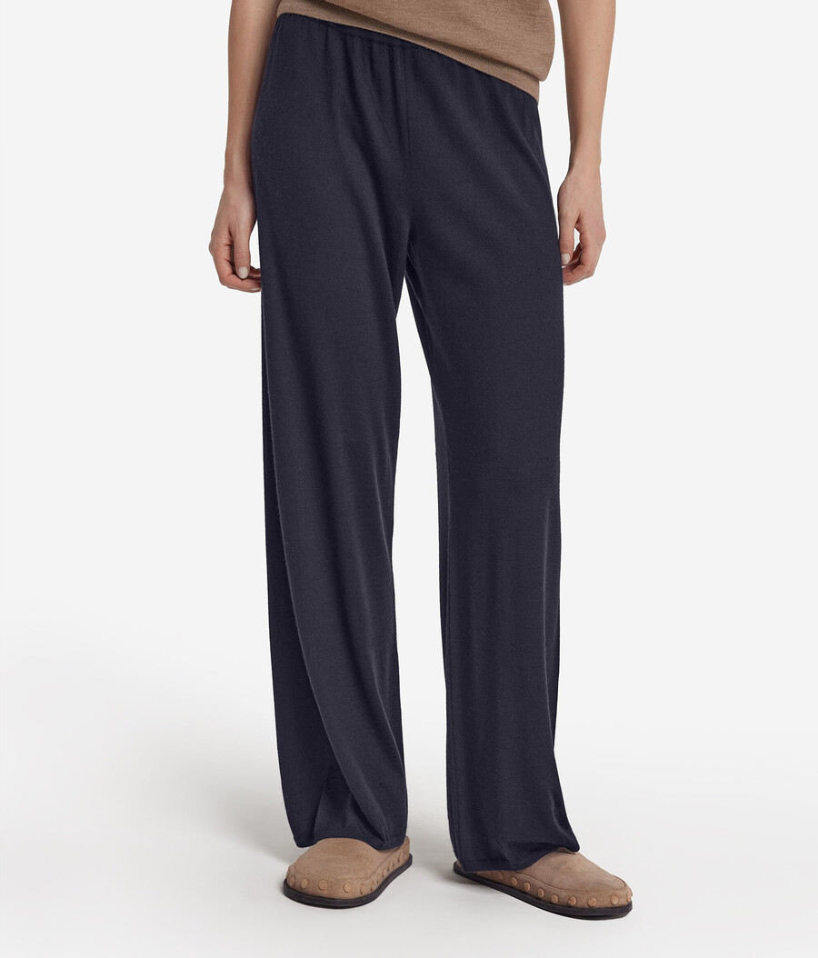 pantaloni palazzo in cashmere ultrafine