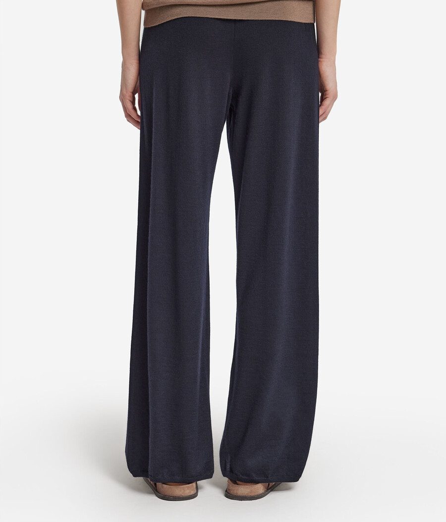 pantaloni palazzo in cashmere ultrafine