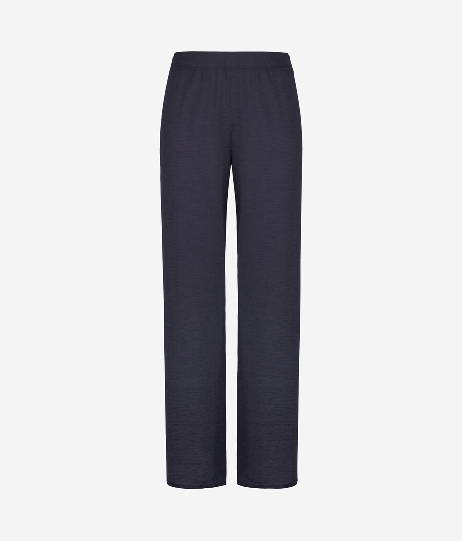 pantaloni palazzo in cashmere ultrafine