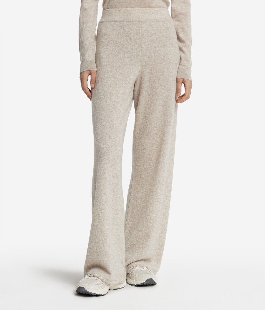 pantaloni palazzo in cashmere ultrasoft