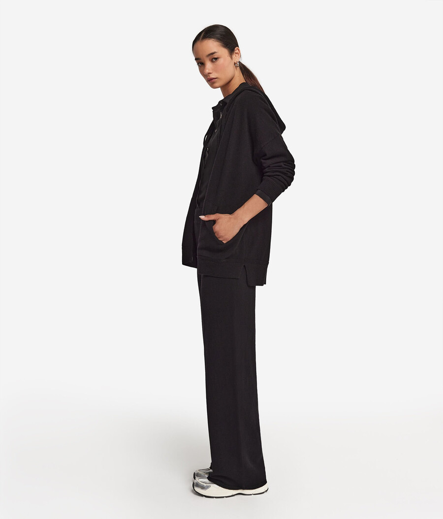 pantaloni palazzo in cashmere ultrasoft