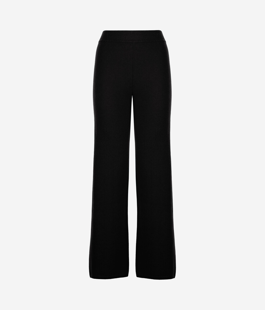 pantaloni palazzo in cashmere ultrasoft