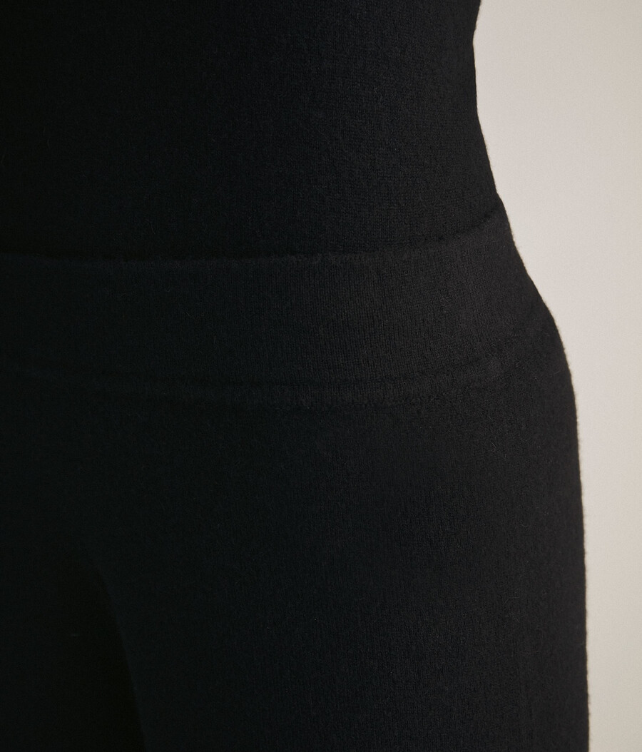 pantaloni palazzo in cashmere ultrasoft