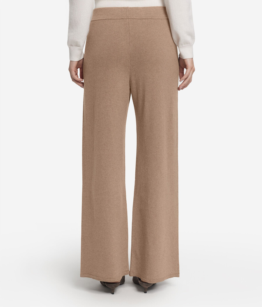 pantaloni palazzo in cashmere ultrasoft