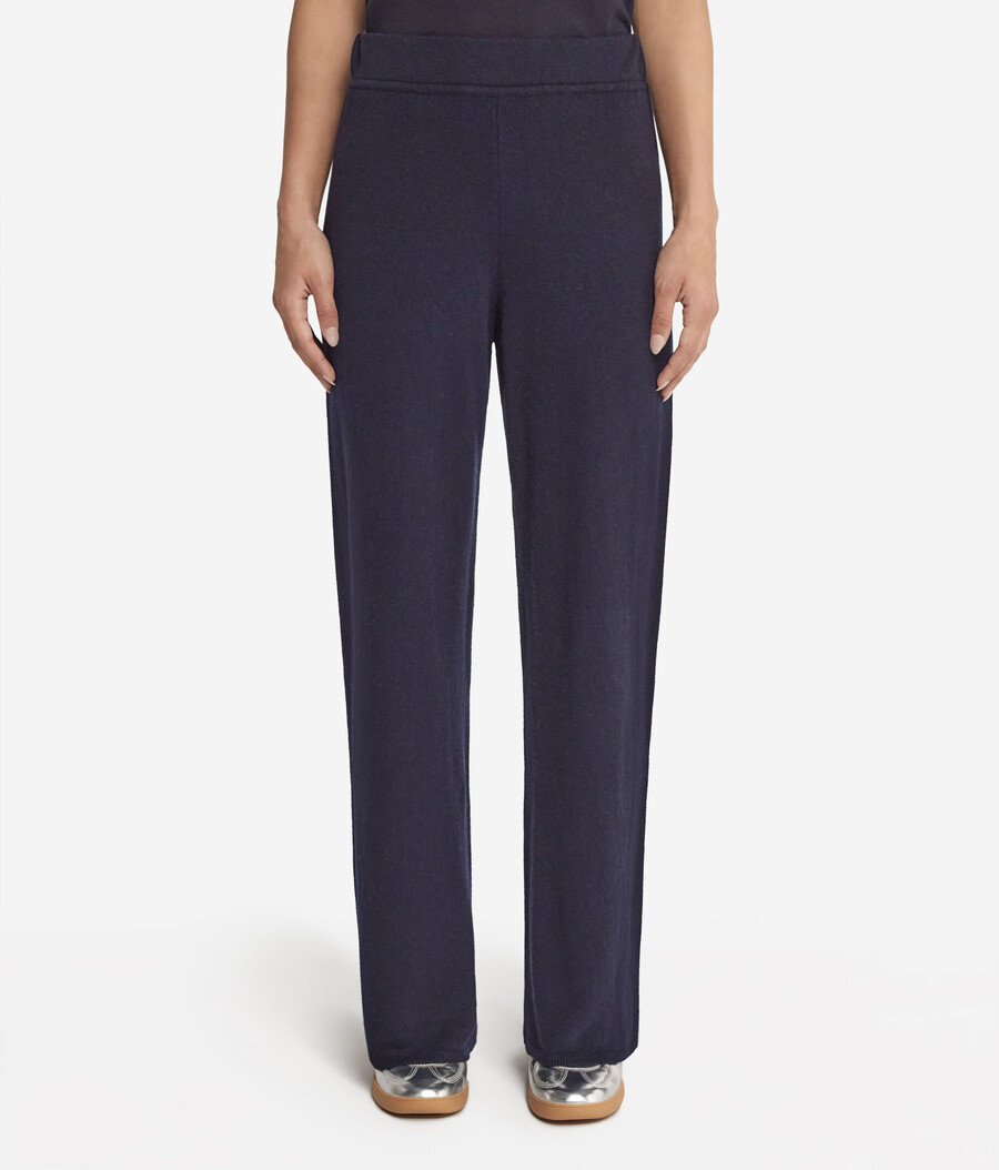 pantaloni palazzo in cashmere ultrasoft