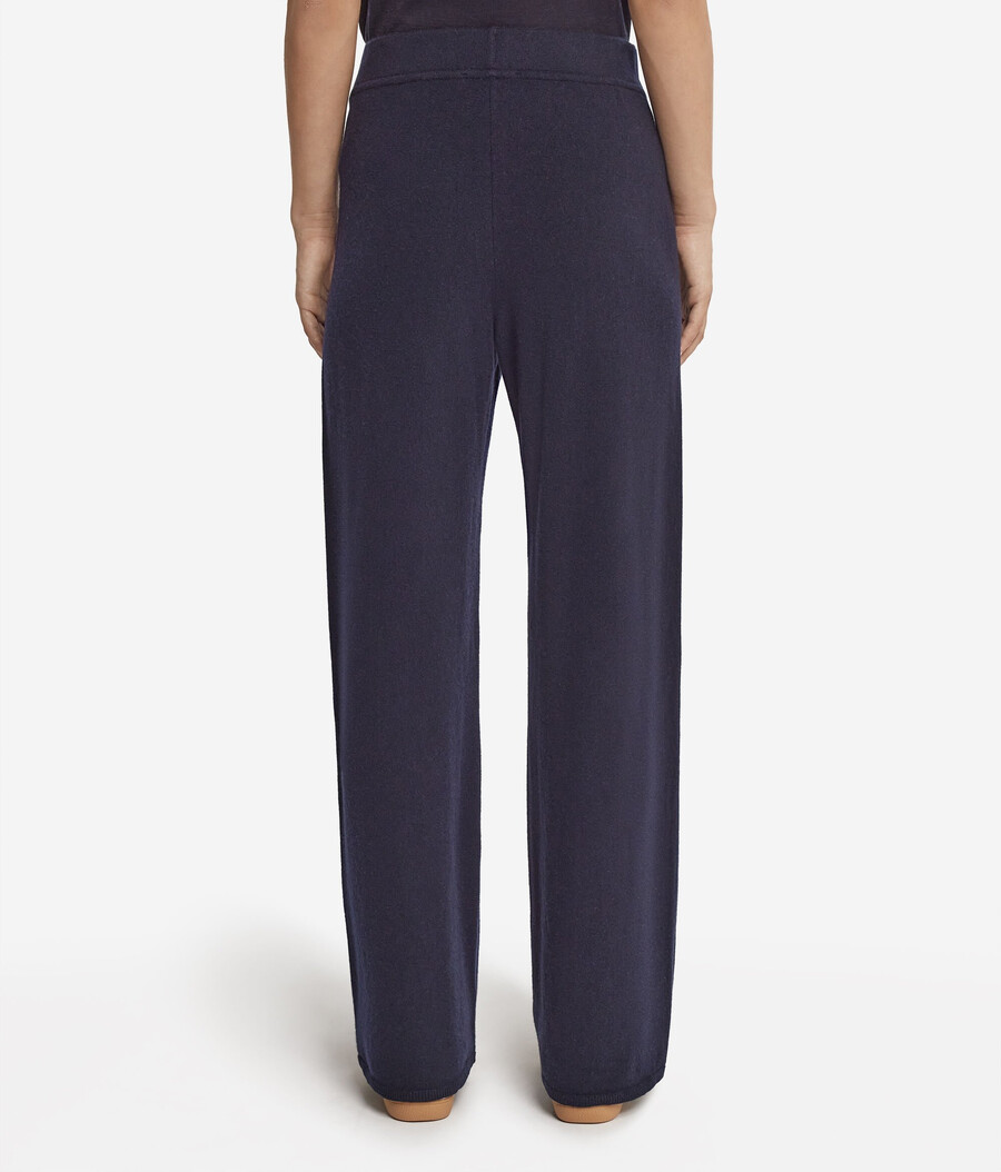 pantaloni palazzo in cashmere ultrasoft
