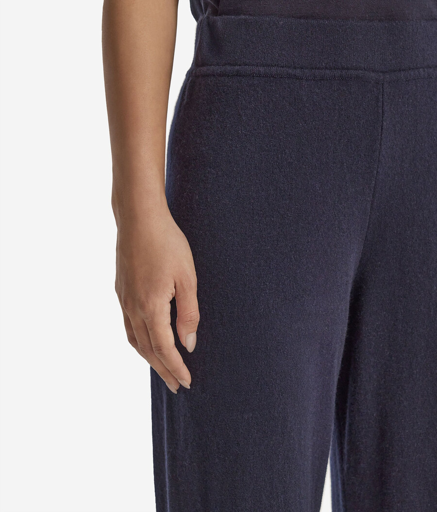 pantaloni palazzo in cashmere ultrasoft