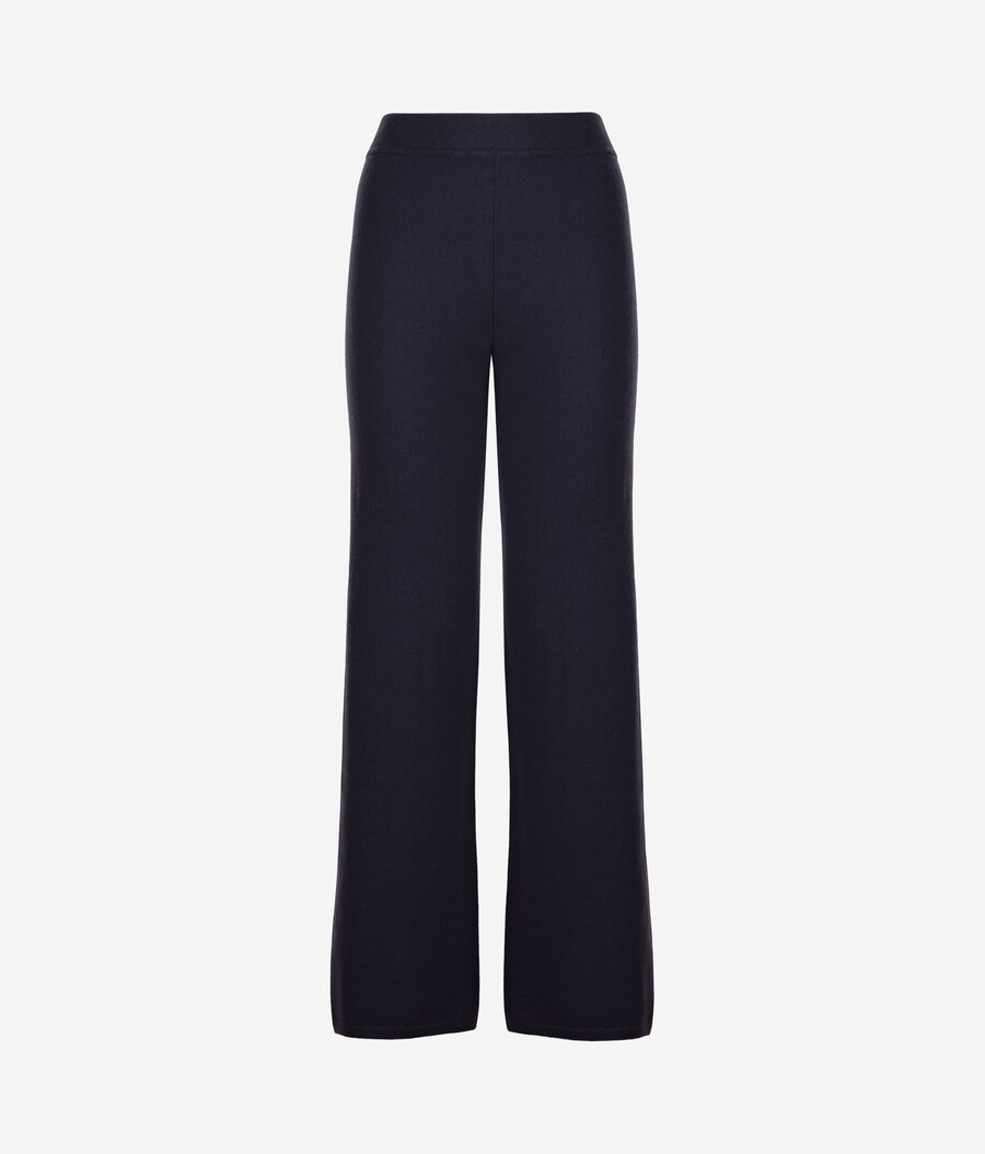 pantaloni palazzo in cashmere ultrasoft