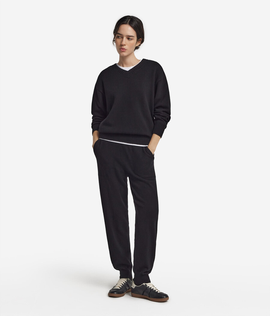 pantaloni della tuta in cashmere ultra morbido