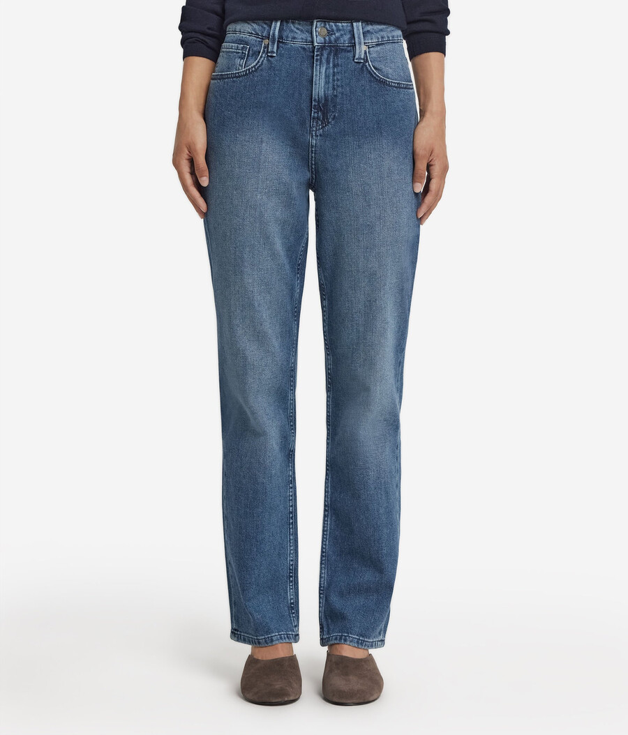pantaloni in cashmere e denim